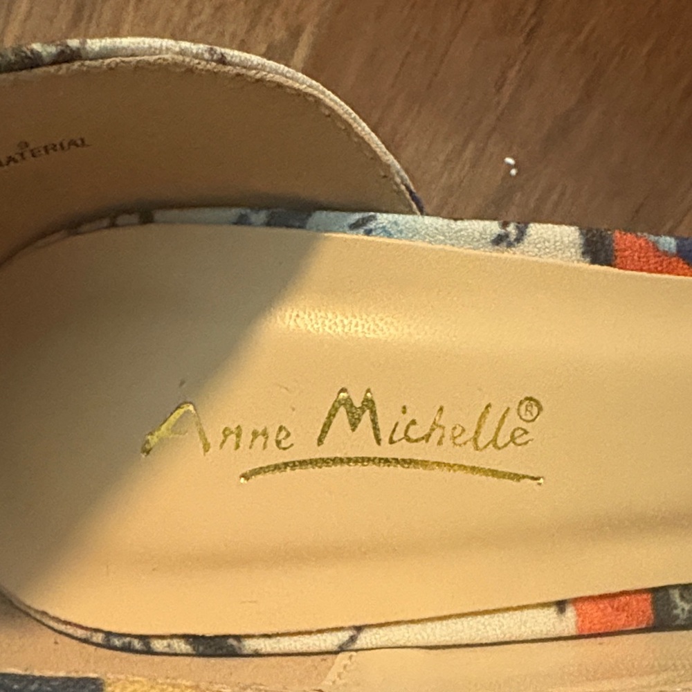Anne Michelle Multicolor Abstract Heels - Picture 2 of 4